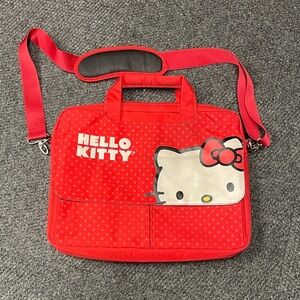 Sanrio HELLO KITTY VINTAGE RARE LAPTOP CASE red padded 2011